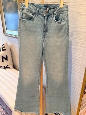 Joe’s Light Wash Wide Legged Raw Hem